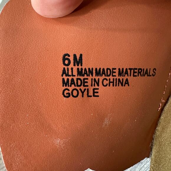 Cliffs 'Goyle' by White Mountain Sandals Orange Slides Women's 6M Metal Buckle - Picture 10 of 10